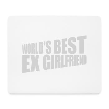 worlds best ex girlfriend - Mousepad (Querformat) - Weiß - Vorne