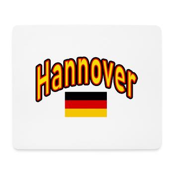 Hanover germany flag - Mouse Pad (horizontal) - white - Front