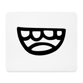 Smile - Tapis de souris (format paysage) - blanc - Devant