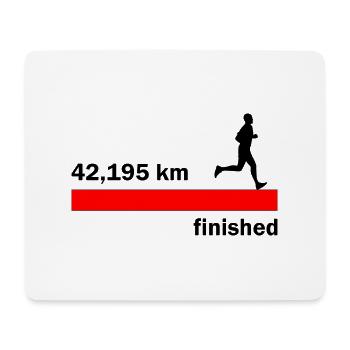 Vélo Courir Marathon Triathlon Vélo - Tapis de souris (format paysage) - blanc - Devant