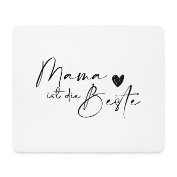 Mama ist die Beste - Mousepad (Querformat) - Weiß - Vorne