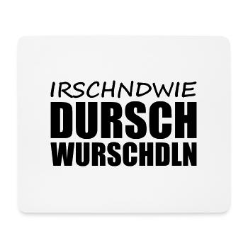 Sächsisch - Dialekt - Spruch - Mousepad (Querformat) - Weiß - Vorne