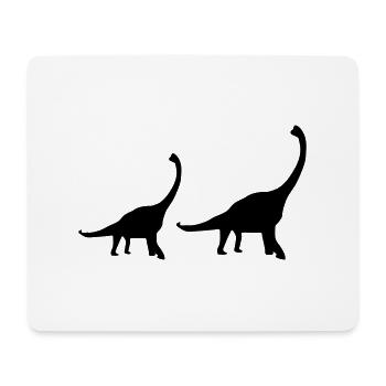 dinosaure - Tapis de souris (format paysage) - blanc - Devant