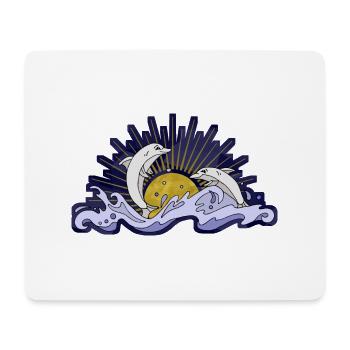 Delphine - Mousepad (Querformat) - Weiß - Vorne