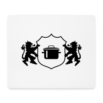 Wappen Kochtopf - Mousepad (Querformat) - Weiß - Vorne