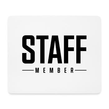 Membre du personnel - Tapis de souris (format paysage) - blanc - Devant