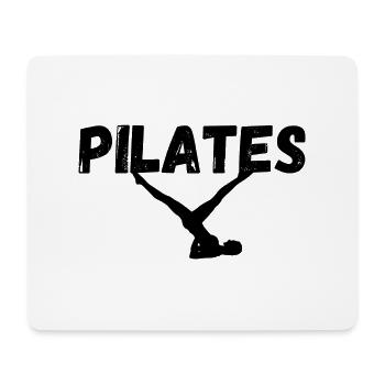 Femme Pilates - Tapis de souris (format paysage) - blanc - Devant