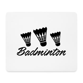 badminton - Mouse Pad (horizontal) - white - Front