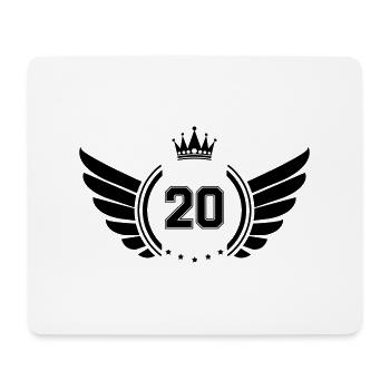 Wappen 20 - Mousepad (Querformat) - Weiß - Vorne