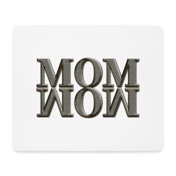 Mama Mom Wow Mothers Day Funny Cute Family Mother - Mouse Pad (horizontal) - white - Front