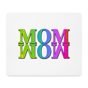 Mama Mom Wow Mothers Day Funny Cute Family Mother - Mouse Pad (horizontal) - white - Front