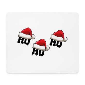 Christmas Hat Ho Ho Ho - Mouse Pad (horizontal) - white - Front