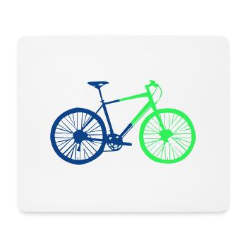 bicycle silhouette 2 - Mousepad (Querformat) - Weiß - Vorne