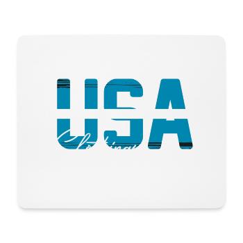 USA - Mousepad (Querformat) - Weiß - Vorne