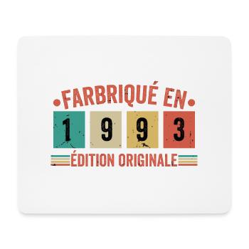 Fabriqué En 1993 édition Originale Cadeau d'annive - Tapis de souris (format paysage) - blanc - Devant