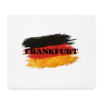 Francfort avec le drapeau allemand - Tapis de souris (format paysage) - blanc - Devant