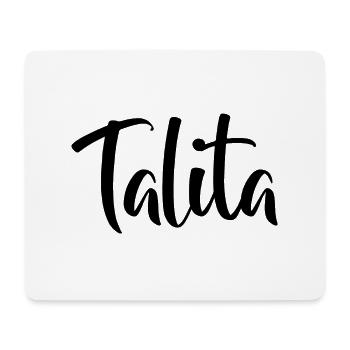 Name - Talita - Mouse Pad (horizontal) - white - Front