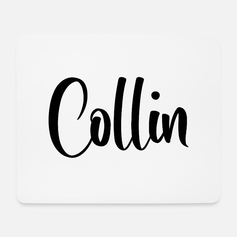Name - Collin - Mousepad (Querformat) - Weiß