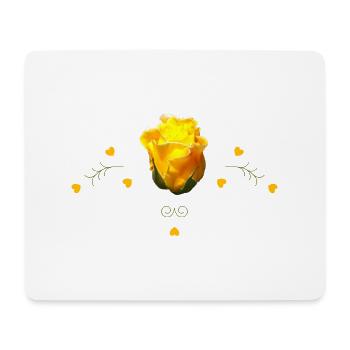 Roses Yellow Rose - Mouse Pad (horizontal) - white - Front