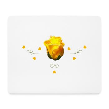 Rose Yellow Rose - Mouse Pad (horizontal) - white - Front