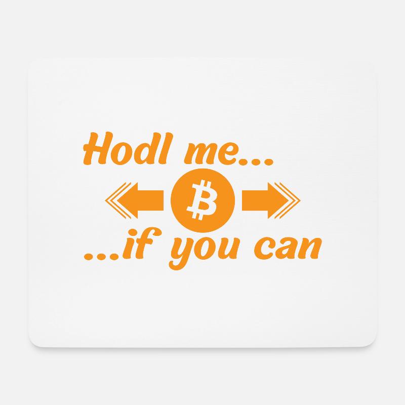 BTC Hold me if you can - Mouse Pad (horizontal) - white