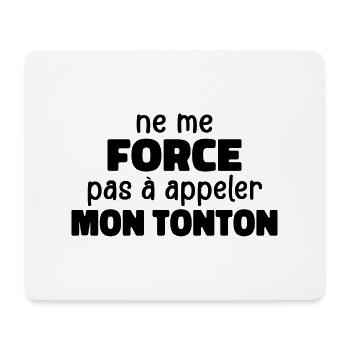 Zwinge mich nicht, meinen Onkel anzurufen - Mousepad (Querformat) - Weiß - Vorne