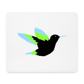 kolibri - Mousepad (Querformat) - Weiß - Vorne