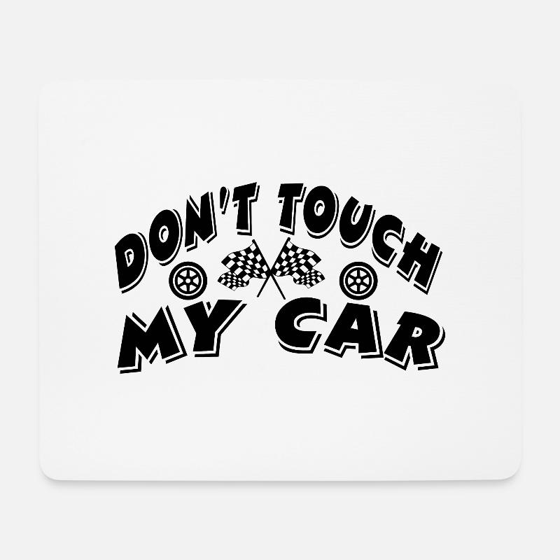 Auto - Mousepad (Querformat) - Weiß