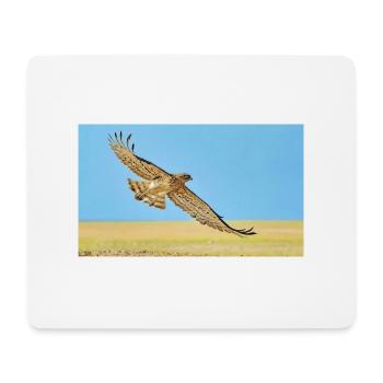Eagle in Dasert - Mouse Pad (horizontal) - white - Front