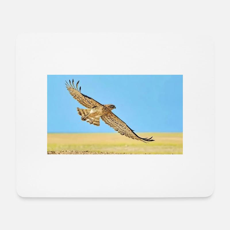 Eagle in Dasert - Mouse Pad (horizontal) - white