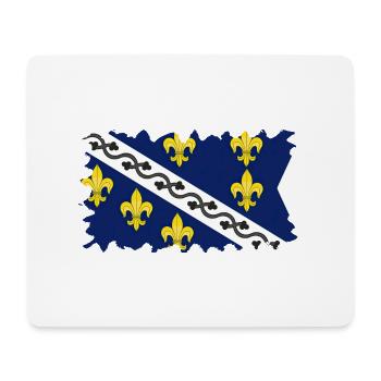 Bosnia in herzegovina europe sarajavo flag mostar - Mouse Pad (horizontal) - white - Front