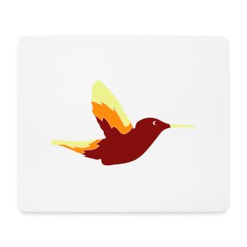 Colibri Oiseau - Tapis de souris (format paysage) - blanc - Devant