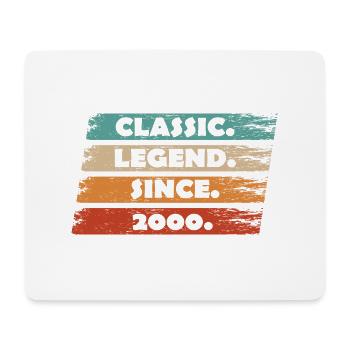 24e anniversaire 2000 - Légende depuis vintage ret - Tapis de souris (format paysage) - blanc - Devant