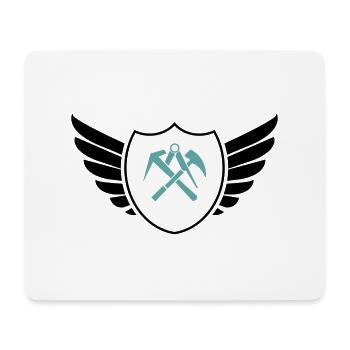 Shield Coat of Arms Roofer - Mouse Pad (horizontal) - white - Front