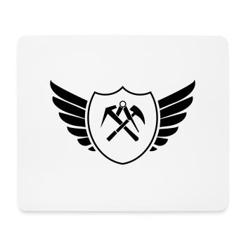 Shield Coat of Arms Roofer - Mouse Pad (horizontal) - white - Front