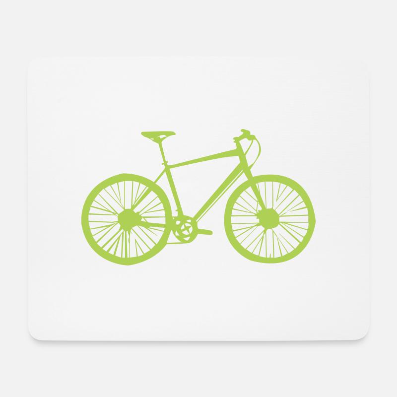 fahrrad rad - Mousepad (Querformat) - Weiß