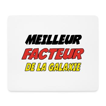 MEILLEUR FACTEUR DE LA GALAXIE - Tapis de souris (format paysage) - blanc - Devant