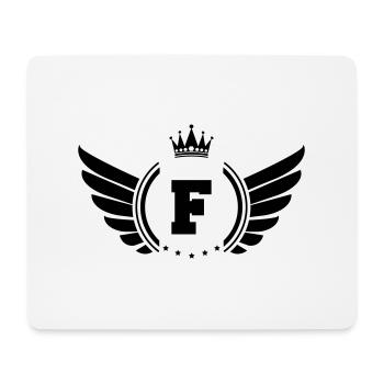 armoiries F - Tapis de souris (format paysage) - blanc - Devant