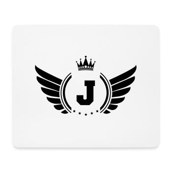 Coat of arms J - Mouse Pad (horizontal) - white - Front