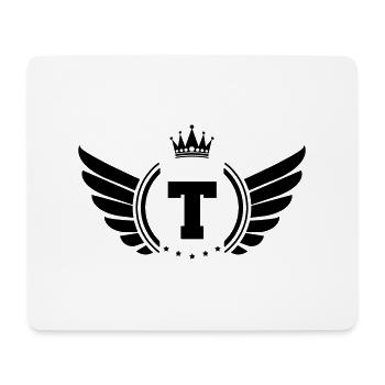 armoiries T - Tapis de souris (format paysage) - blanc - Devant