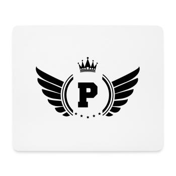 wappen P - Mousepad (Querformat) - Weiß - Vorne