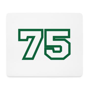 Numéro 75 sport - Tapis de souris (format paysage) - blanc - Devant