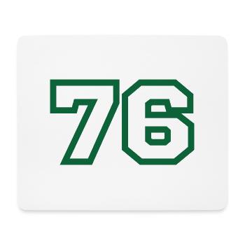 Number 76 sport - Mouse Pad (horizontal) - white - Front