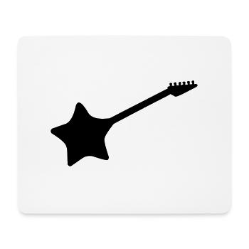 stern gitarre - Mousepad (Querformat) - Weiß - Vorne