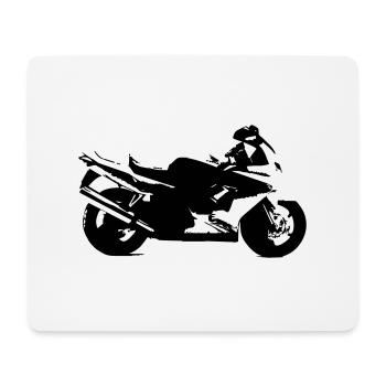 mottorrad bike - Mousepad (Querformat) - Weiß - Vorne