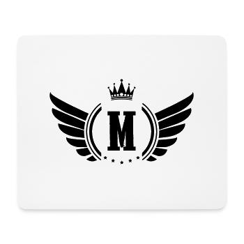 wappen m - Mousepad (Querformat) - Weiß - Vorne