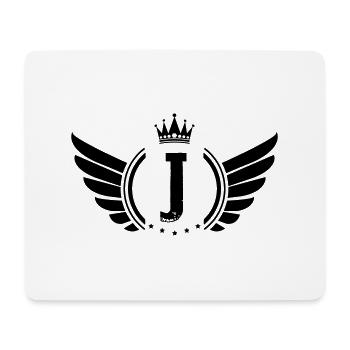 Coat of arms J - Mouse Pad (horizontal) - white - Front