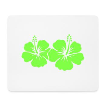 Hibiscus Flower - Mouse Pad (horizontal) - white - Front