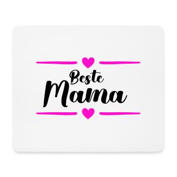beste mama - Mousepad (Querformat) - Weiß - Vorne
