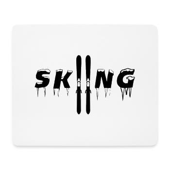 Skiing Ski motif for skiers Skiers - Mouse Pad (horizontal) - white - Front